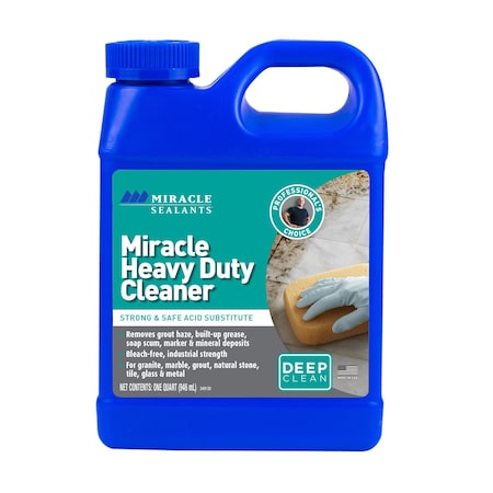 Miracle Sealants Quart, Transparent, Heavy Duty Cleaner Acid Substitute MHDCQT6